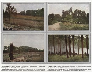 Lenharree, Lenharree, Franse loopgraven, bivak onder de sparren door Jules Gervais Courtellemont
