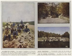 De Helden van de Weg, Strategische Route, Vrachtwagenpark door Jules Gervais Courtellemont
