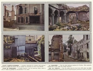 Place Sainte-Catherine, La Princerie, Cour de Serrurier, Rue de Verdun door Jules Gervais Courtellemont