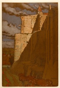 Kasteel van Loches: de Muur van Enceinte en de Top van Tour Ronde