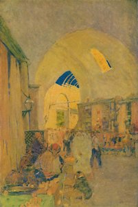 De Grote Bazaar in Constantinopel, 1913 door Jules Guerin