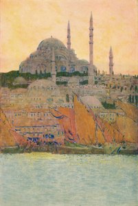 De Moskee van Suleiman in Constantinopel, 1913