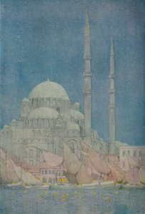 De Moskee van de Yeni-Valide-Jamissi, Constantinopel, 1913