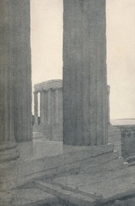 De tempel van Athene Nike in Athene, 1913
