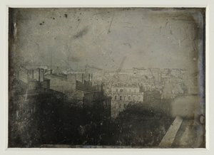 Gezicht op Parijs, ca 1842 (foto) door Jules Itier