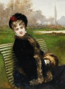 Het Parkbankje door Jules James Rougeron