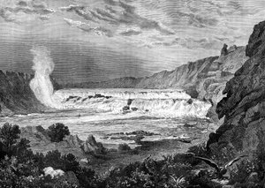 Grand Falls, Missouri River, VS door Jules Laurens