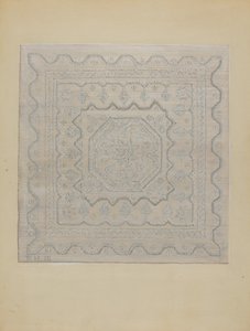 Kaarsenlont Dekbed Geweven, 1935-1942 door Jules Lefevere