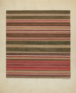 Handgeweven tapijt, ca. 1936 door Jules Lefevere
