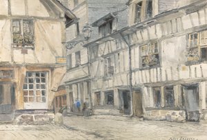 Uitzicht op de Rue de Lamitie door Jules Lessore