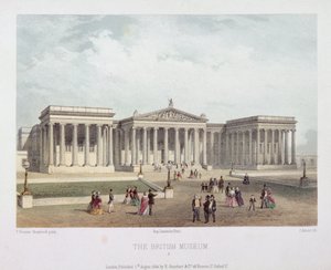British Museum, Holborn, Londen, 1854 door Jules Louis Arnout