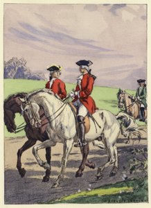 Illustratie voor memoires van Casanova (kleurenlitho) door Jules Marie Auguste Leroux