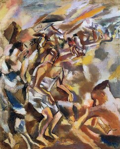 Cubaanse Figuren, 1917 door Jules Pascin