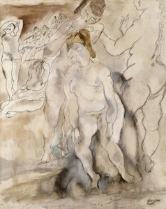 La Coiffure door Jules Pascin