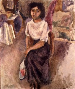 Zittende vrouw, c.1915 door Jules Pascin