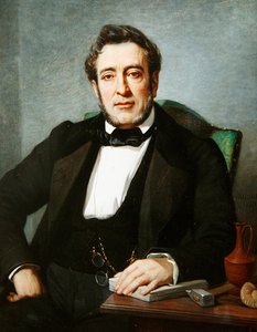 Portret van Emilien Dumas, 1859 door Jules Salles Wagner