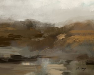 Landschap in de Misty Mountains door Julia Cheney