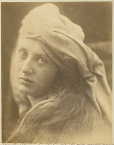 Een Studie van Beatrice Cenci door Julia Margaret Cameron