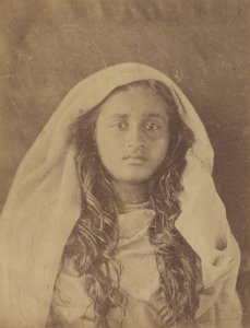 Ceylonese Vrouw, 1875-79 door Julia Margaret Cameron