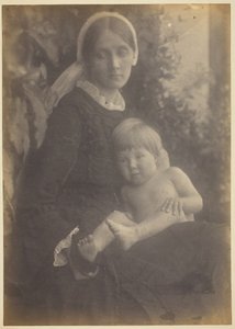 Mevrouw Herbert Duckworth met Gerald Duckworth, 1872 door Julia Margaret Cameron