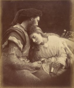 Het afscheid van Sir Lancelot en koningin Guinevere door Julia Margaret Cameron