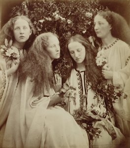 De Rozenknop Tuin van Meisjes door Julia Margaret Cameron
