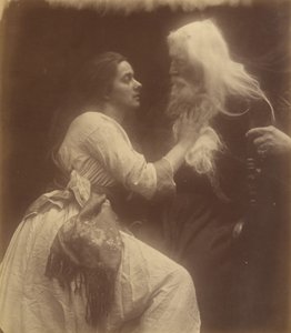Vivien en Merlin door Julia Margaret Cameron