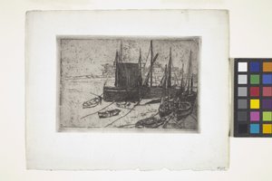 Boten Bij Port Erin - Isle Of Man door Julian Alden Weir
