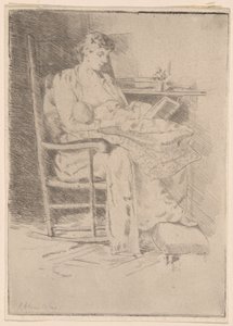 Moeder en kind, nr. 2 door Julian Alden Weir