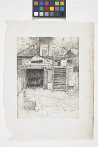 De timmermanswerkplaats door Julian Alden Weir