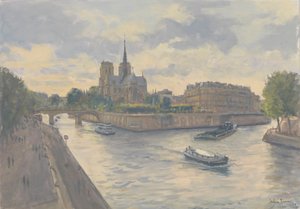 Île de la Cité, 2010 door Julian Barrow