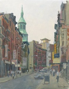 Mott Street, New York, 1997 door Julian Barrow
