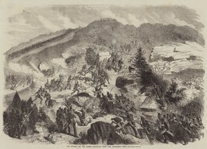De Aanval op de Redan, geschetst vanaf de Woronzowweg