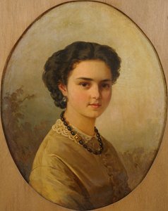 Portret van een dame door Julie Wilhelmine Hagen Schwarz