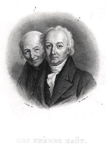 De gebroeders Hauy: Rene-Just en Valentin Hauy, gegraveerd door Alphonse Boilly