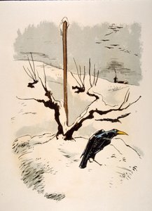Humoristische wijnillustratie 1946. Illustratie door Julien Pavil