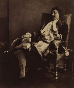 Mr. Leroux in de rol van Alceste in Le Misanthrope, midden 1850s