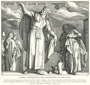 Daniël verklaart het schrift op de muur