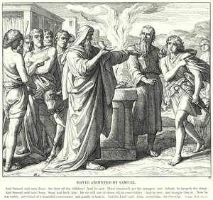 David Gezalft door Samuel door Julius (after) Schnorr von Carolsfeld