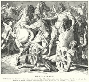 De Dood van Achab door Julius (after) Schnorr von Carolsfeld