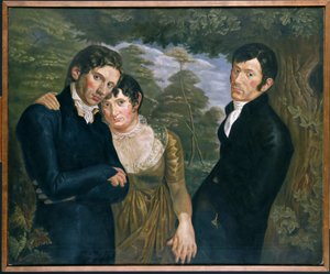 Kopie van Wij Drie door Philipp Otto Runge door Julius August Friedrich Theodor von Ehren