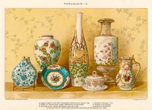 Europese porseleinen door Julius Bien, ca. 1880
