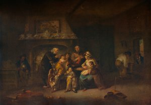 De terugkeer van een getrouwde zeeman, ca. 1800