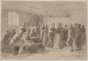 De Bruid Danst in de Kring van de Getrouwden door Julius Exner