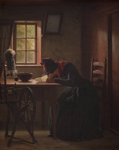 Een telegram door Julius Exner