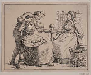 Illustratie voor Afbeeldingen en Verzen van Julius Exner en Christian Winther door Julius Exner