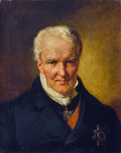 Portret van Alexander von Humboldt door Julius Friedrich Anton (after) Schrader