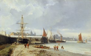 De dokken aan de oever bij Greenwich
