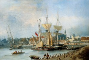 De Entrement van de haven van Dieppe door Julius Hintz