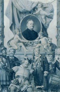 De Burgtheater-acteur Bernhard Baumeister door Julius Schmid
